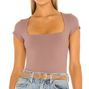 S, worn once, Square Eyes/Neck, Bodysuit, Intimately Free People, Brown/Coyote